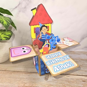 Ein Hinweis! Ein Hinweis!  3D Pop-up Box Geburtstagsgruß Karte Partydekoration Personalisiertes Andenken