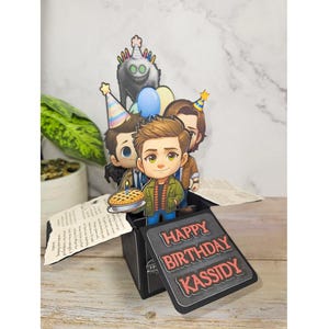 Tarjeta de cumpleaños Supernatural 3D personalizada con nombre