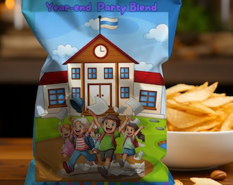 End of School Celebration Chip Bag Digital Download Printable PDF