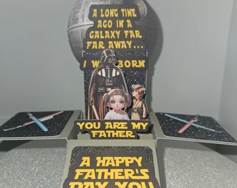 Star Wars Darth Vader Father's Day Card - Etsy