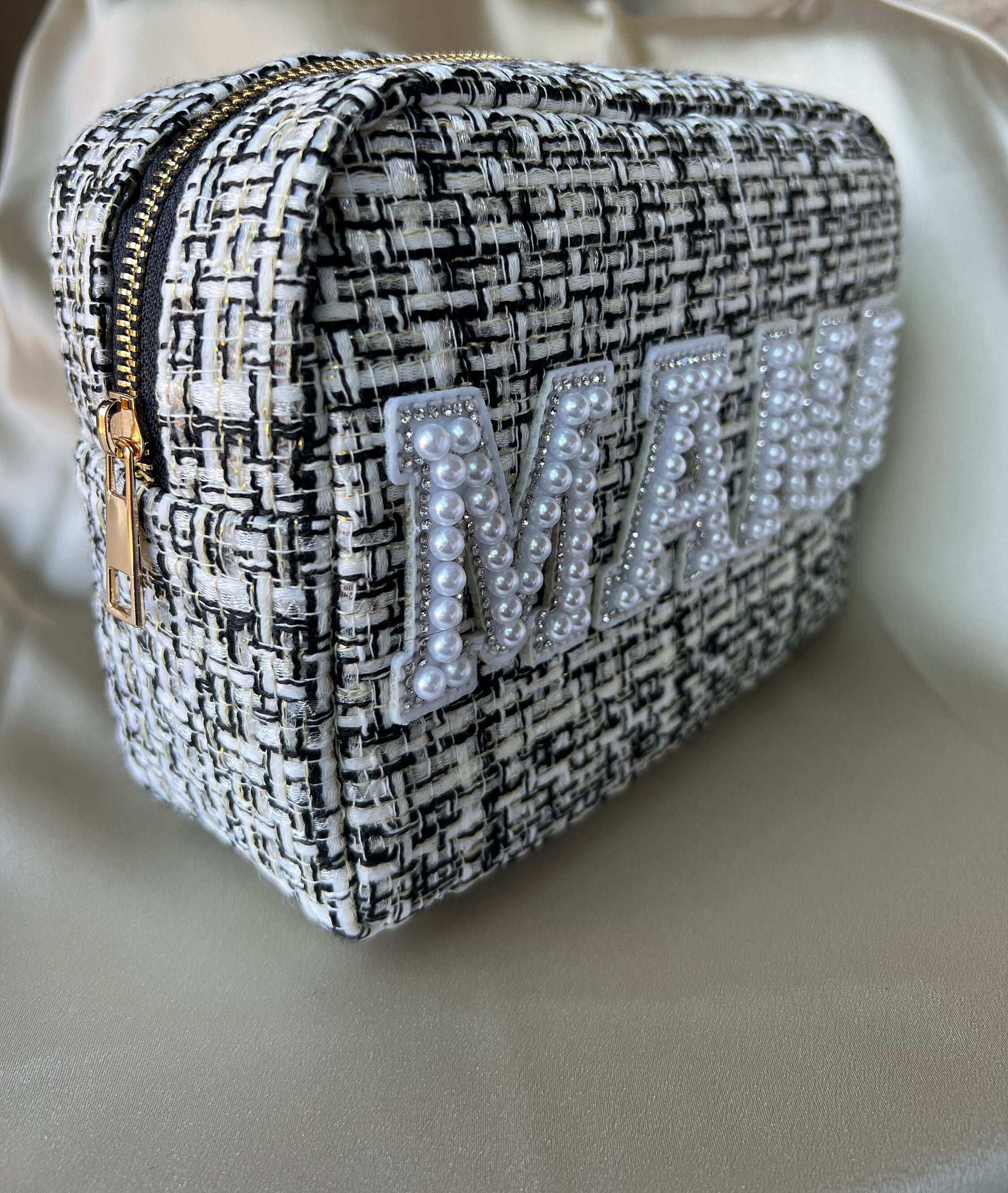 Tweed Chain Vanity Bag