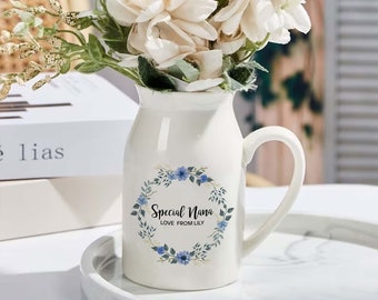 Special Nana Vase, Personalized Grandma Vase, Flower Vase For Nana, Gift For Grandma, Custom Mother's Day Gift