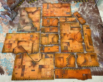 Warhammer 40K | 11th Edition | Terrain Templates | Footprint Set | Grid Design | Laser Cut |