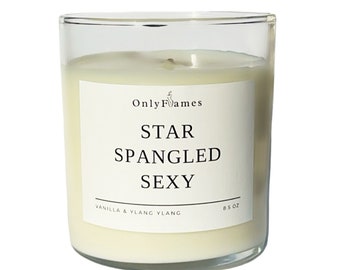 Sexy Kerze mit Sternenmuster