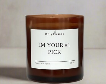 Pumpkin Cream Scented Candle: Fall Home Decor, Football Gift (8.5 oz)