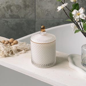 All Natural Soy Wax Candle: Luxe Home Decor, Sea Salt Orchid Scent
