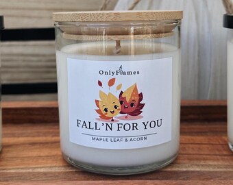 Ahornblatt & Eichel Kerze: Gemütlicher Herbstduft, 275 ml