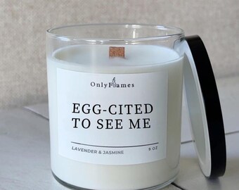 Lavender Jasmine Soy Candle: Funny Easter Gag Gift (9 oz)