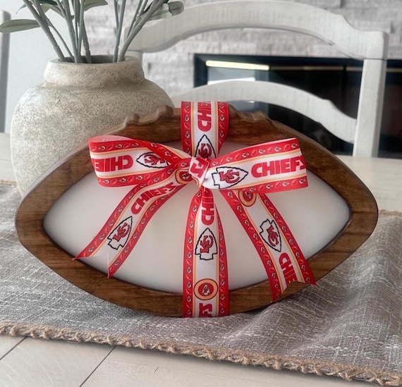 Customizable Wood Football Candle: NFL Team Decor, Fall Scents, Football Dough Bowl