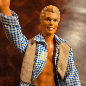 1991 Mattel Ken Doll with 1968 Indonesian Body Great shape with western outfit, buckle and cowboy boots.