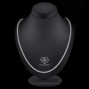 Lab Grown Diamond Tennis Necklace, 3.5 Ct Diamond Tennis Necklace 17 Inch Lab Diamond Tennis Necklace Beautiful white Diamonds Necklace Gift