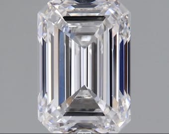 Emerald Cut Eco Friendly Diamond, Lab Grown Loose Diamond, 0.50CT-5.00CT Diamond, Solitaire Loose Diamond, IGI Certified Diamond jewelry