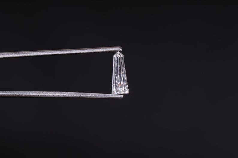 bullet cut lab grown diamond, EF VS Clarity lab diamond