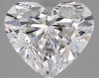 0.50CT-5.00 Heart Cut Lab Created Diamond, IGI Certified Lab Diamond, Eco Friendly Diamond, Solitaire  Loose Diamond, Diamond For Jewelry