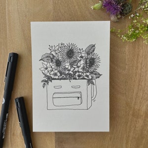 Cartable carte postale | Feutre fin | A6 | Impression d'art