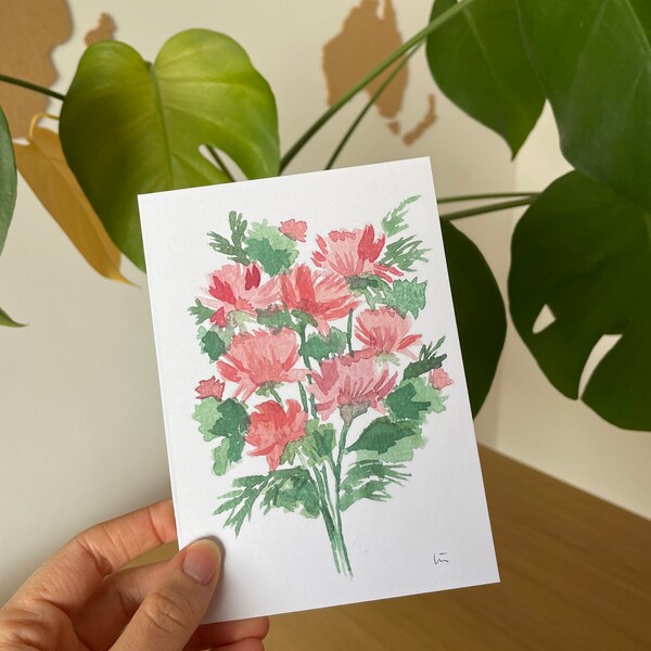 Postkarte Blumenstrauß | Aquarell | A6 | Kunstdruck