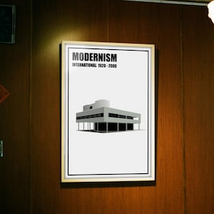 Le Corbusier Villa Savoye Print – Modernism Architecture Poster