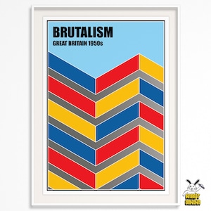Brutalism Architecture Poster – Minimalist Wall Art – Brutalist Style Print – Modern Architecture Decor