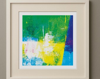 Colorful Abstract Art Print – Modern Home Decor (25x25 cm)