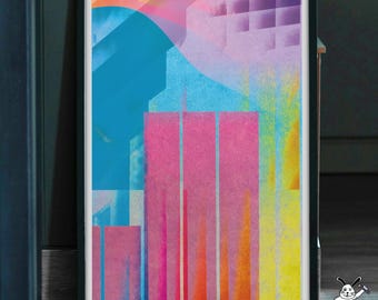 Abstract Dimensions Collection – ModernAbstractArtPrints | MinimalistWallArtSet | Contemporary Posters 50x70