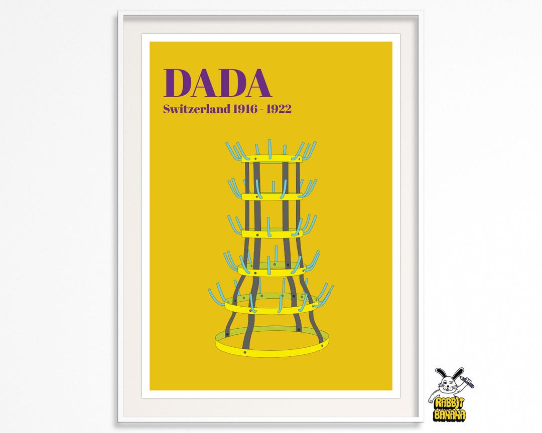 Duchamp Bottle Rack Print: Dadaism Surrealist Art Decor - Etsy