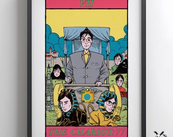 David Byrne Rock Tarot Art Print - The Chariot Card