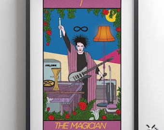 The Magician – Post-Punk Inspired Tarot Art Print | Ta-Rock Collection | Alternative Music Wall Decor