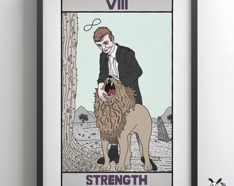 Mark E. Smith 'The Strength' Tarot Art Print