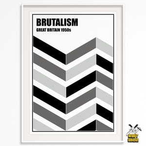 Brutalism Architecture Poster – Minimalist Wall Art – Brutalist Style Print – Modern Architecture Decor