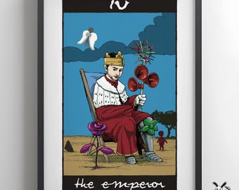 Dave Gahan Rock Tarot Art Print - The Emperor (A4/8x10)