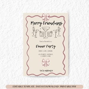 Weihnachten Party Einladung Einladung Weihnachten, Feiertage einladen, Weihnachts Party Einladung, Feiertags Cocktail-Party Einladung Freunde Weihnachten