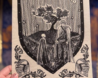 Dunk Knight Art Print | Seven Kingdoms Medieval Scene (8x10)