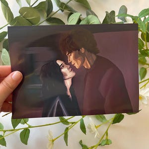 Remus and Sirius Art Print | Lupin and Black Aesthetic | Wolfstar Moony Padfoot Fan Art | Marauders 8”x10” Print