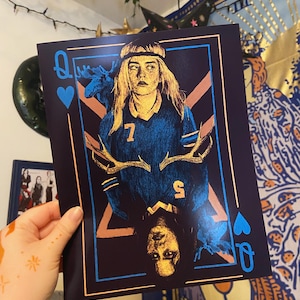 Lottie Matthews Art Print | Natalie Scatorccio Artwork | Yellowjackets Fan Art | Queen of Hearts 8”x10” Poster