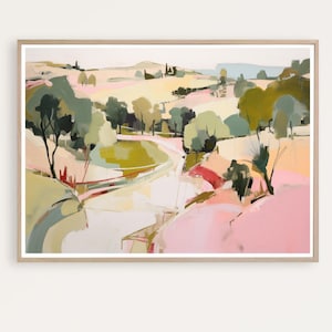 Abstract Wall Art, Landscape Painting, Large Landscape Art Print, Modern landscape, Contemporary Art, Giclee Print