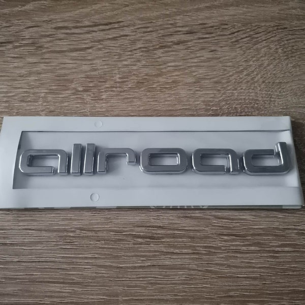 Audi Allroad Silver Emblem Logo