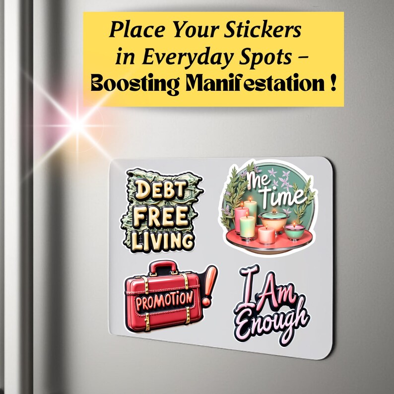 Custom Vision Board Sticker Sheet – Personalized Dream Board Stickers ...