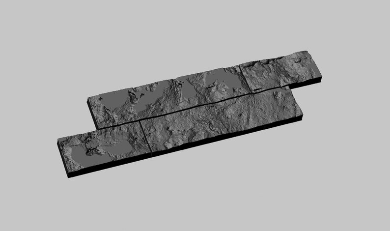 May include: A textured, gray stone tile wall panel with a rough, uneven surface. The panel is made up of four individual tiles, each with a distinct pattern and texture. The tiles are arranged in a rectangular shape, with the seams between them visible. The panel is angled slightly, giving it a three-dimensional appearance.