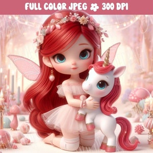 Image licorne pastel graphique fantaisiste pour amoureux des fées pour gobelet Sublimation enchantée t-shirt fantaisie motif licorne féerique pour fête d'anniversaire