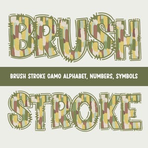 Varsity Style Brush Stroke Alphabet PNGs, Letters A - Z and Numbers 0 - 9, Brush Stroke PNG Alphabet, Punctuation, POD Use Alphabet Set