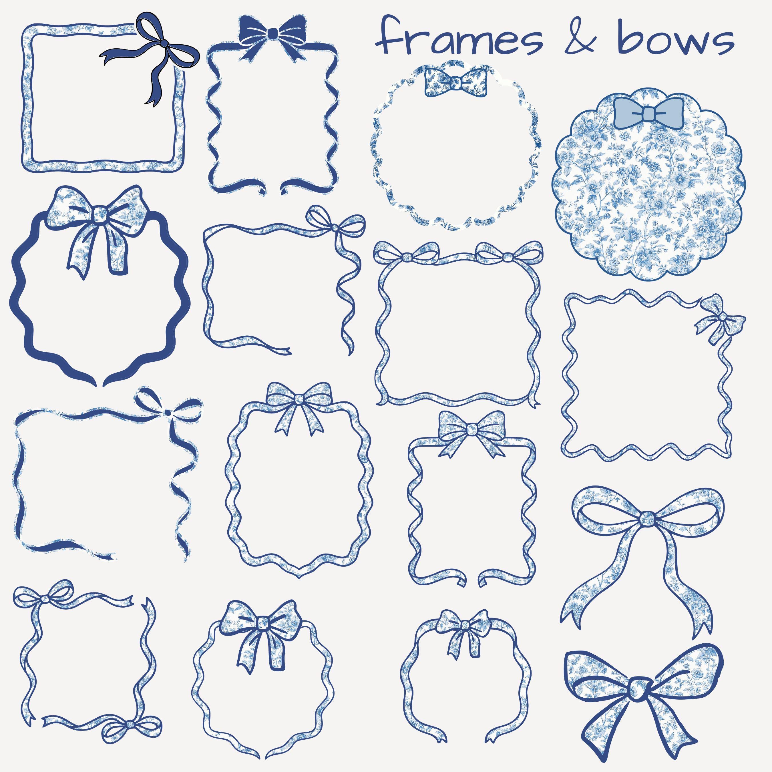 Blue Toile Kit Varsity Style Alphabet PNG Set, Floral Letters, Numbers ...