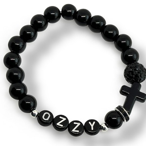 THE ORIGINAL Design Ozzy Osbourne Prince of Darkness Minimalist Custom Boutique Style handmade bracelet for Men and Women