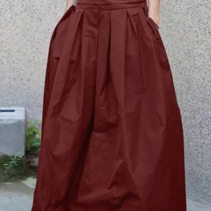 Long Maxi Loose Skirt for Ladies High Waist Formal Attire Women Faldas Clothes zdjęcie 5