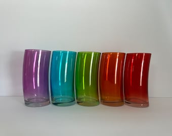 Set di 5 bicchieri arcobaleno Leonardo Swing