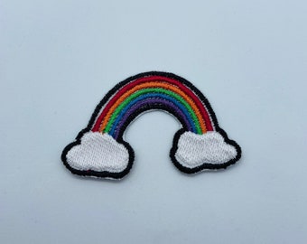 Regenboog - opstrijkbare - borduurflarden
