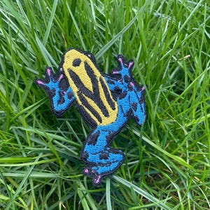 Poisonous Frog - opstrijkpatronen - borduurpatch