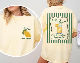 Camiseta Comfort Colors® Jesus Lemonade, Pero mi Jesús está haciendo limonada, Camiseta Life Gave Me Lemons, Ropa cristiana, Camiseta de fe cristiana