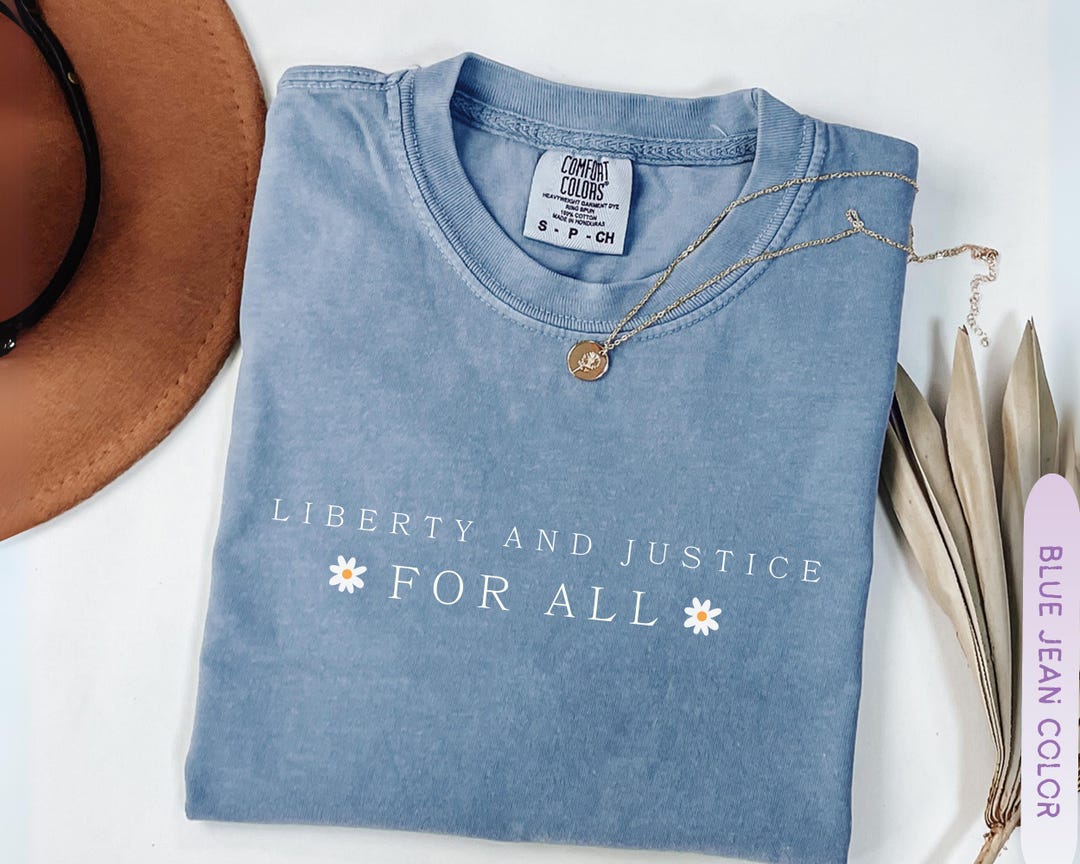 Write For Rights Merch Liberty and Justice for All Shirt, Human Rights Equality Floral Tee ...