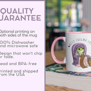 Custom Funny Frog Mug for Grandma, new grandma gift, retro frog Coffee Cup, Best Frogma Ever Mug, baby announcement, new grandparents gift image 4