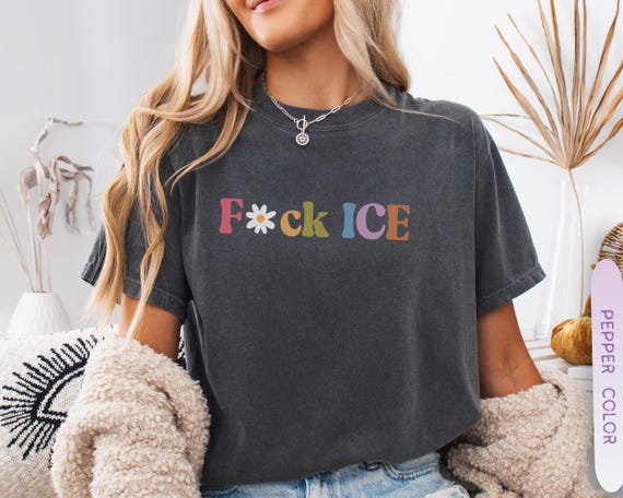 F*ck ICE Retro Protest Tee Abolish ICE Shirt Anti-Trump Top Immigration Rights Tee No More Deportation Resistance Gift undocumented Tee